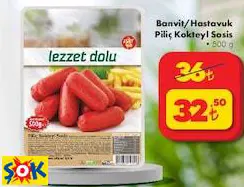 BANVİT/HASTAVUK PİLİÇ KOKTEYL SOSİS